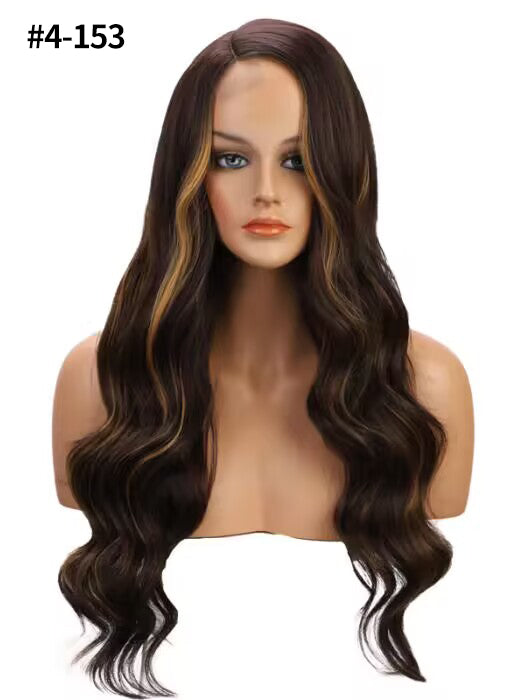 24 Inch Long Ombre Blonde Highlighted Waved Lace Part Wig By imwigs®